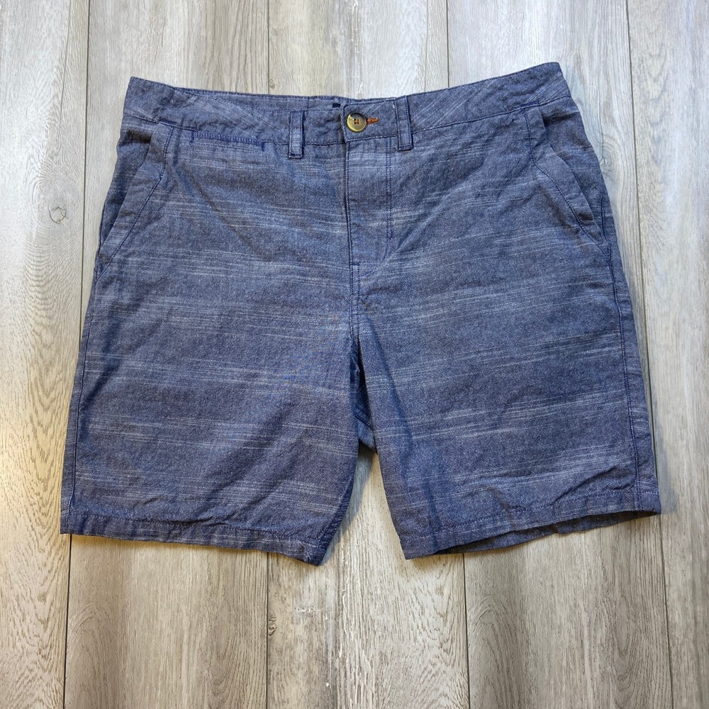 Roark Revival Chino Shorts Mens Size 36 Blue Flat Front Casual Outdoors Men